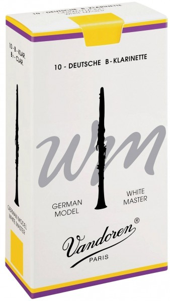 Blätter für B-Klarinette Vandoren white Master - 10 Stk. Pck.